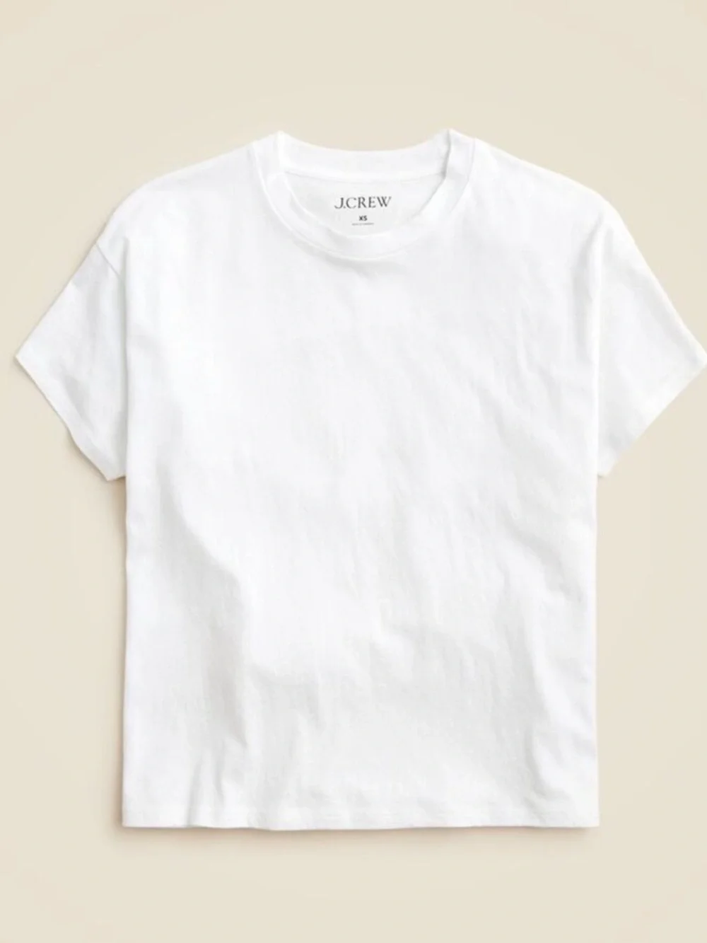 J. Crew White Short Sleeve Crewneck Tee